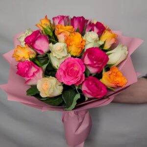 Букет из 21 розы микс