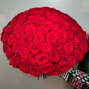 101 красная роза, 60 см, сорт Ред наоми