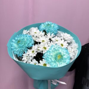 Букет из небесных хризантем