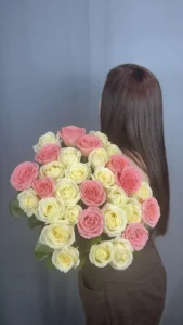 Букет из 31 розы 60 см