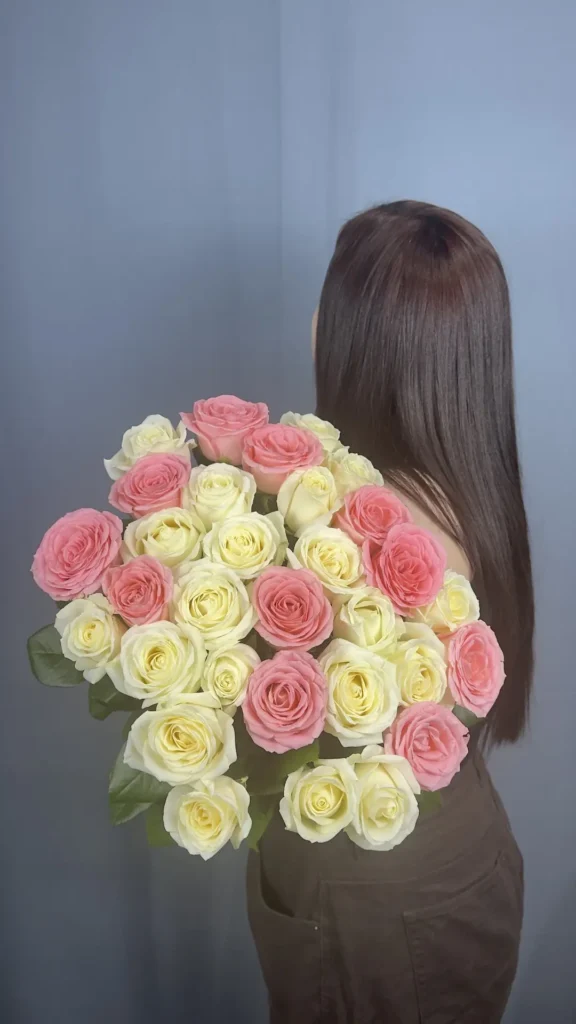 Букет из 31 розы 60 см