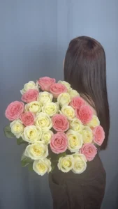 Букет из 31 розы 60 см